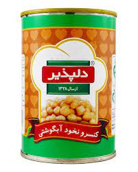 كنسرونخودطلايي دلپذير420گ24ع