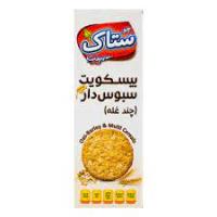 ساقه طلايي ستاك ساده پلاس سبوسدار چندغله جعبه اي370گ12ع